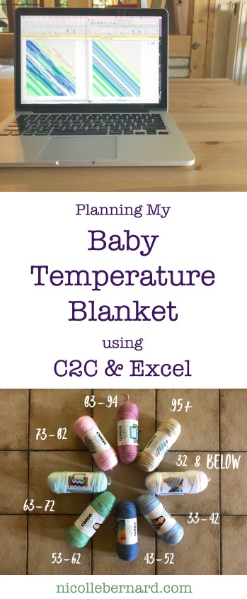 Planning My Baby Temperature Blanket using C2C and Excel