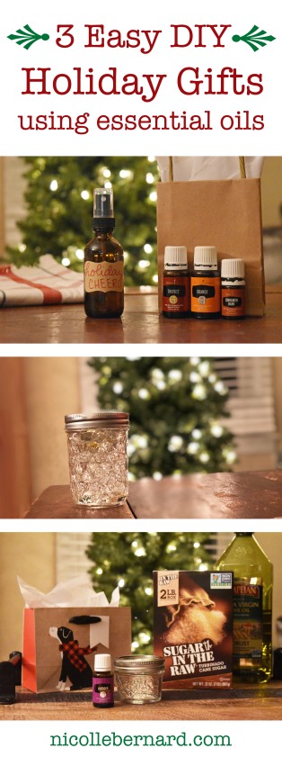 3 Easy DIY Holiday Gifts Using Essential Oils