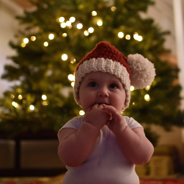 Baby and Toddler Crochet Santa Hat