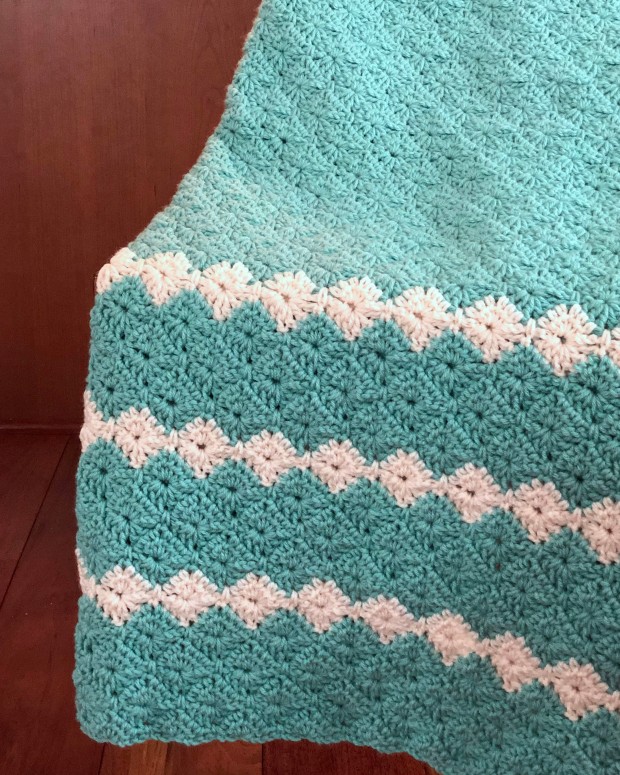 Harlequin Stitch Lapghan Blanket Free Crochet Pattern